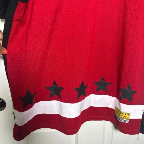 Black Pike Men’s Red Button Jersey XL Shirt Goal Digger Cotton Stars Stripes USA - Picture 6 of 14